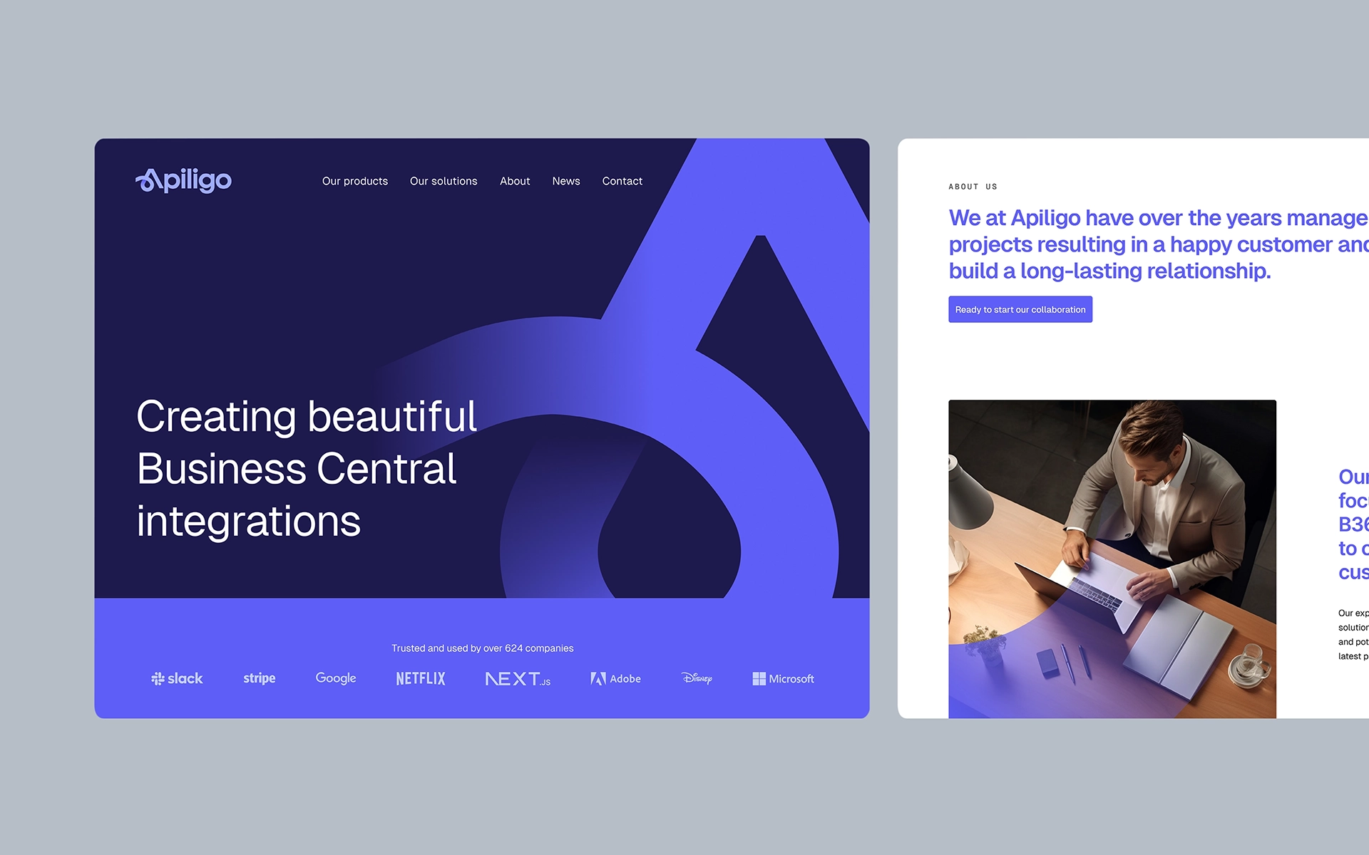 Apiligo - website and logotype design