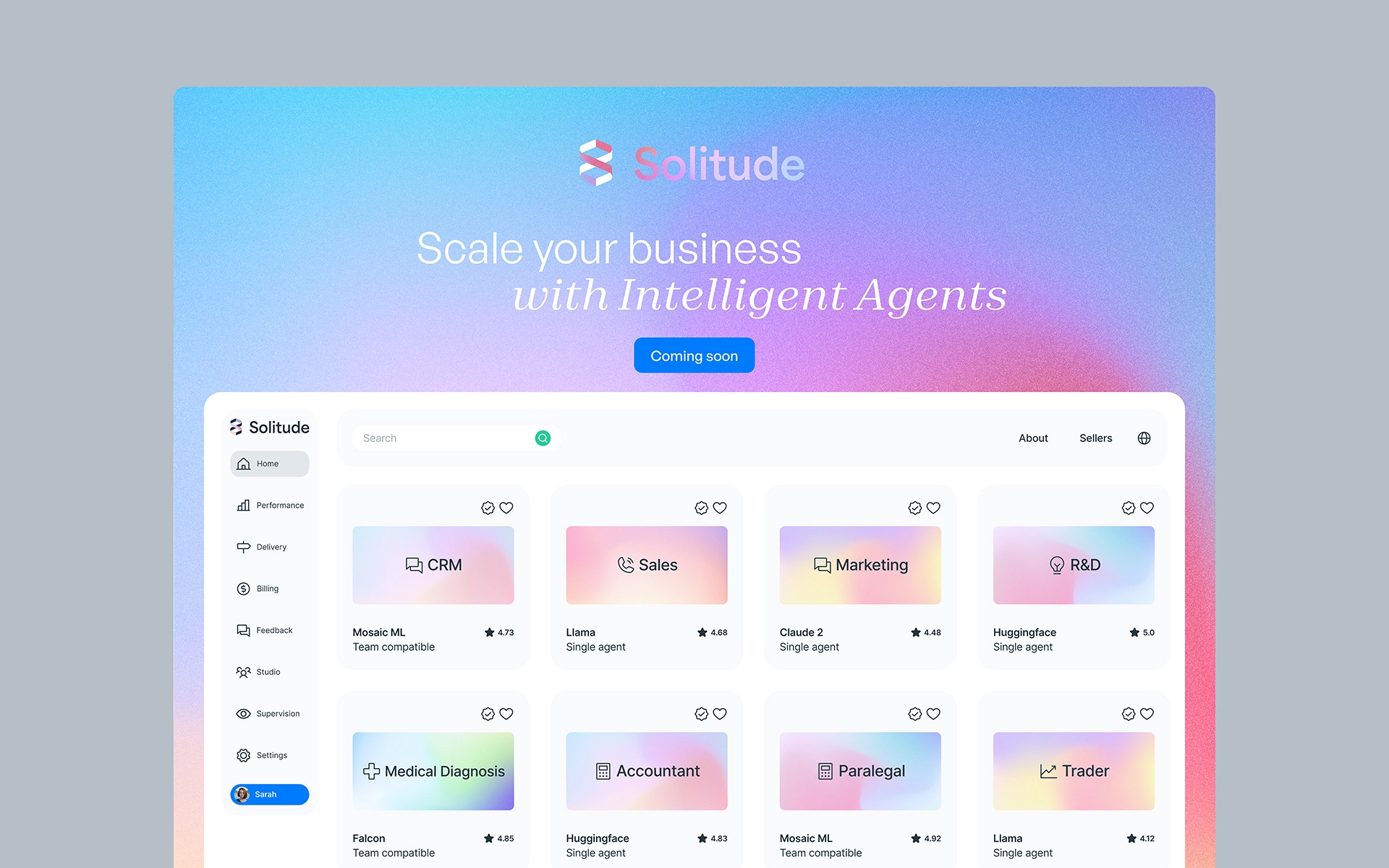Solitude - Web - UI - Logotype - Branding