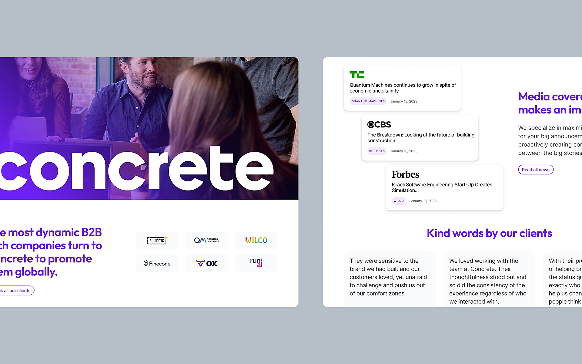 Concrete - Web - UI - Logotype - Branding - Social Media