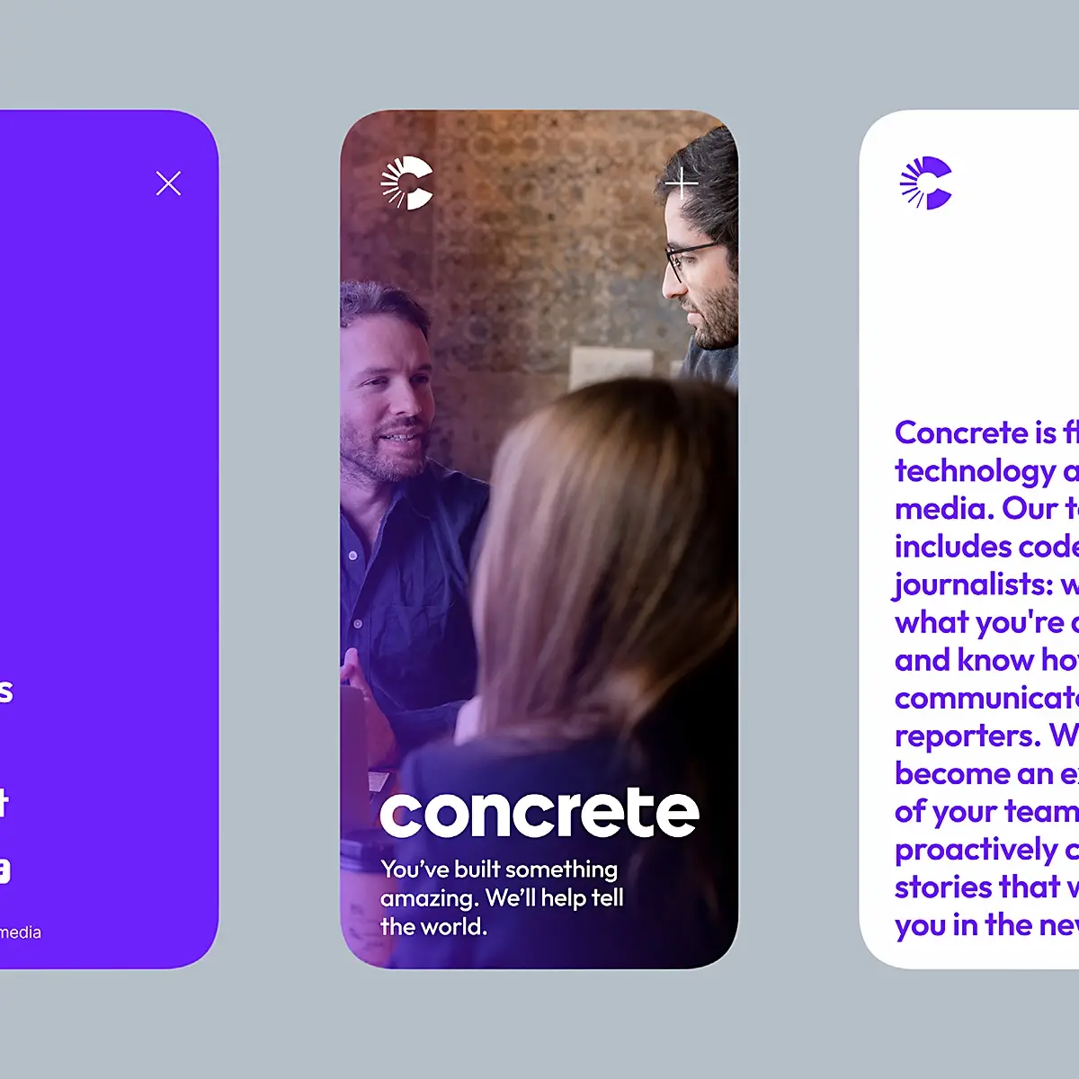Concrete - Web - UI - Logotype - Branding - Social Media